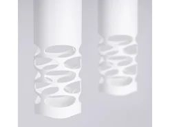 Sollux Lighting Lámpara Suspendida-Lámpara Colgante Liro Moderno De Acero - 2 Fuentes Luminosas - L.33 X A.125 Cm - Blanco