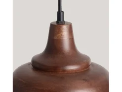 Ledkia Lámpara Colgante Madera Zeda Kanan II ILUZZIA Marrón Marru00f3n Discount