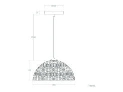 Ledkia Lámpara Suspendida-Lámpara Colgante Metal Aerba Dorado Multicolor