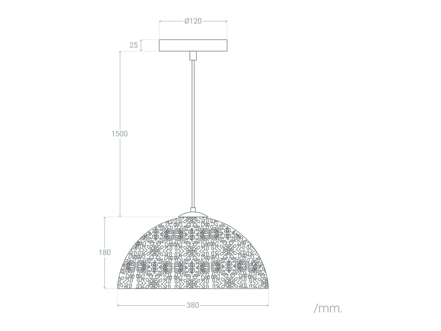 Ledkia Lámpara Suspendida-Lámpara Colgante Metal Aerba Dorado Multicolor