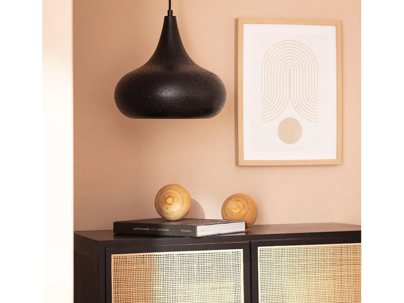 Clearance Ledkia Lámpara Colgante Metal Erea Negro Multicolor