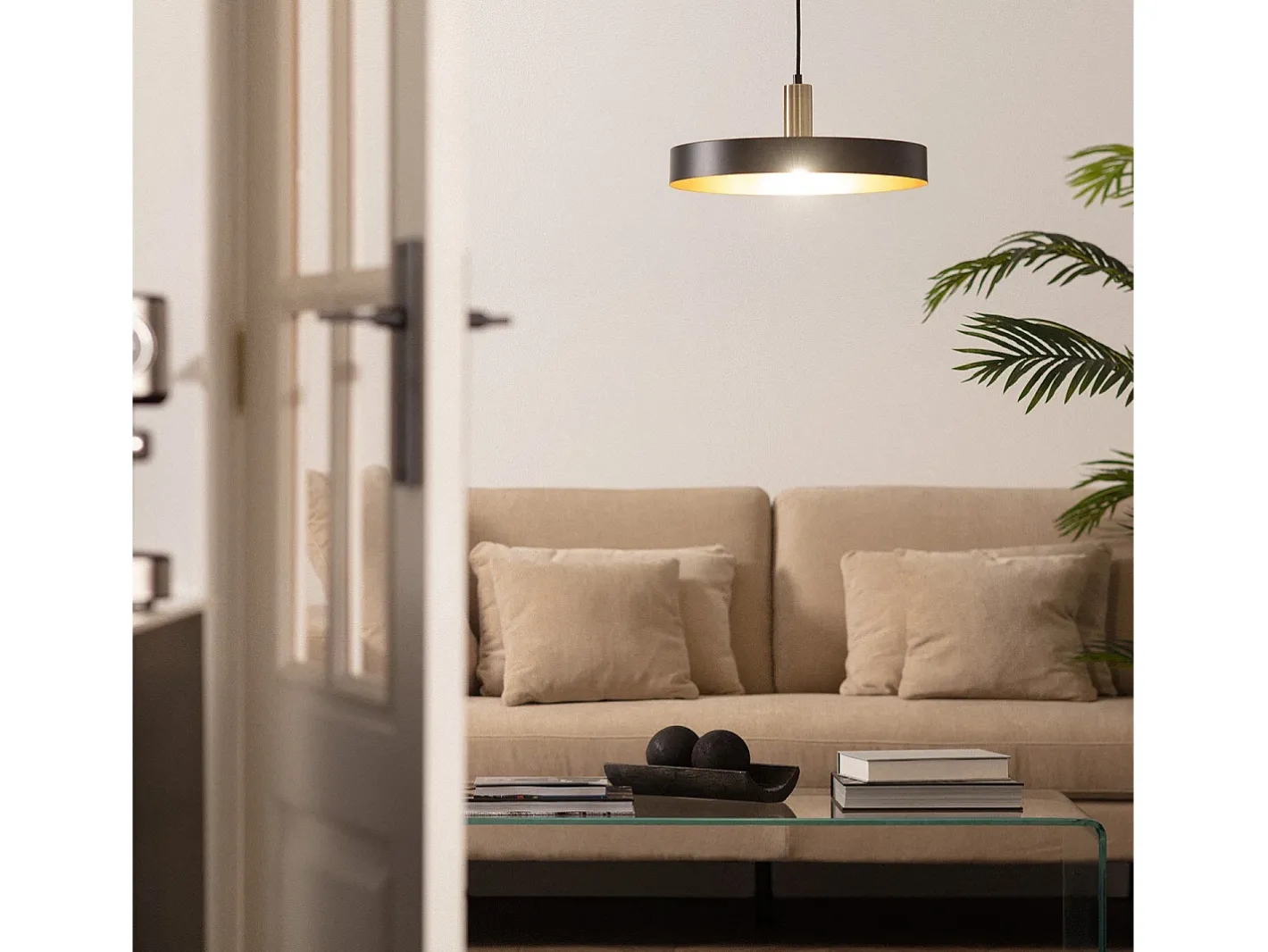 Ledkia Lámpara Suspendida-Lámpara Colgante Metal Furiko Negro Multicolor