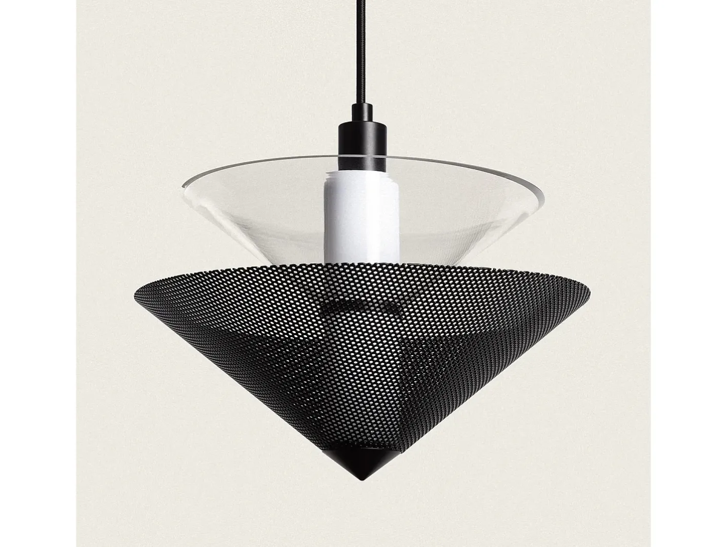Ledkia Lámpara Colgante Metal Hesper Negro Sale
