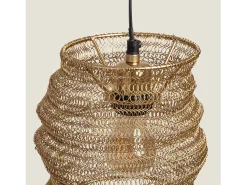 Ledkia Lámpara Colgante Metal Milos S Dorado New