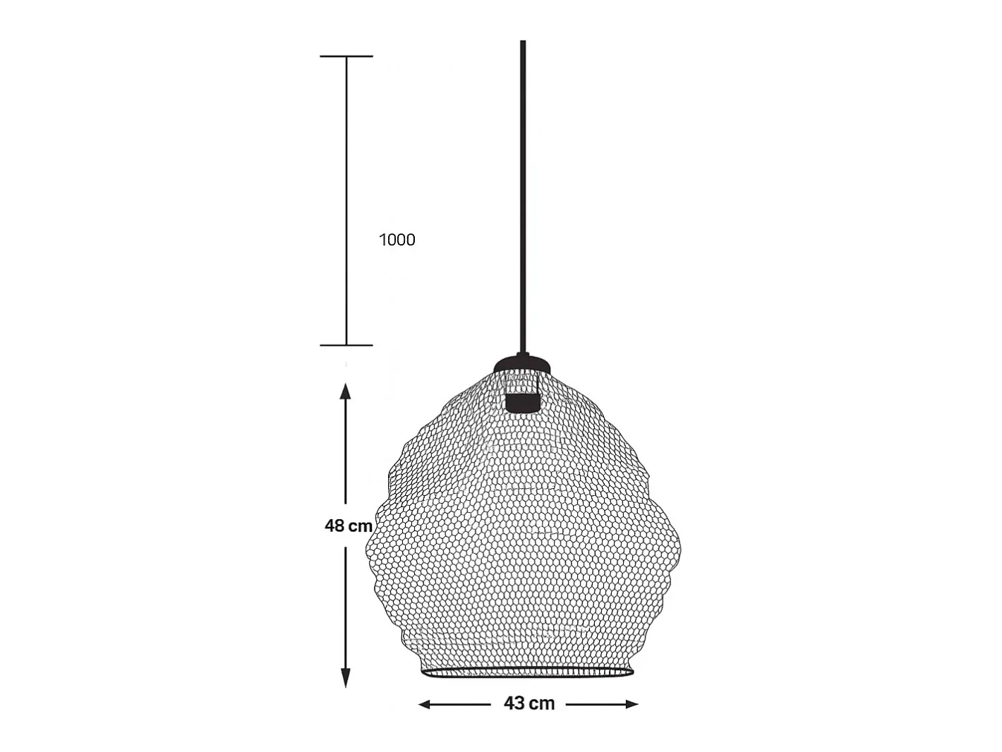 Ledkia Lámpara Colgante Metal Milos L Plateado Clearance