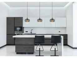Lámpara Suspendida-Lámpara colgante metal mate, 1x E27 Negro