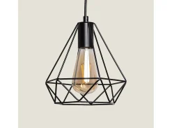 Ledkia Lámpara Colgante Metal Sardo Negro Multicolor Online