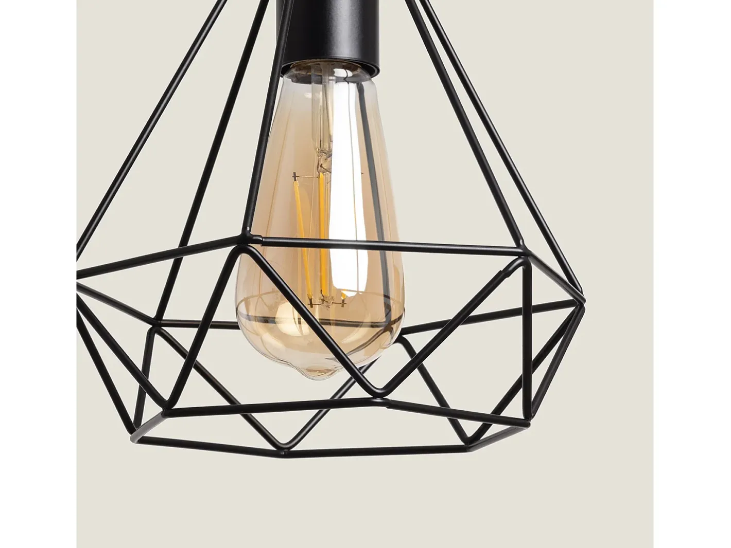 Ledkia Lámpara Colgante Metal Sardo Negro Multicolor Online