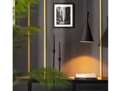 Ledkia Lámpara Suspendida-Lámpara Colgante Metal Tri Lennon Negro