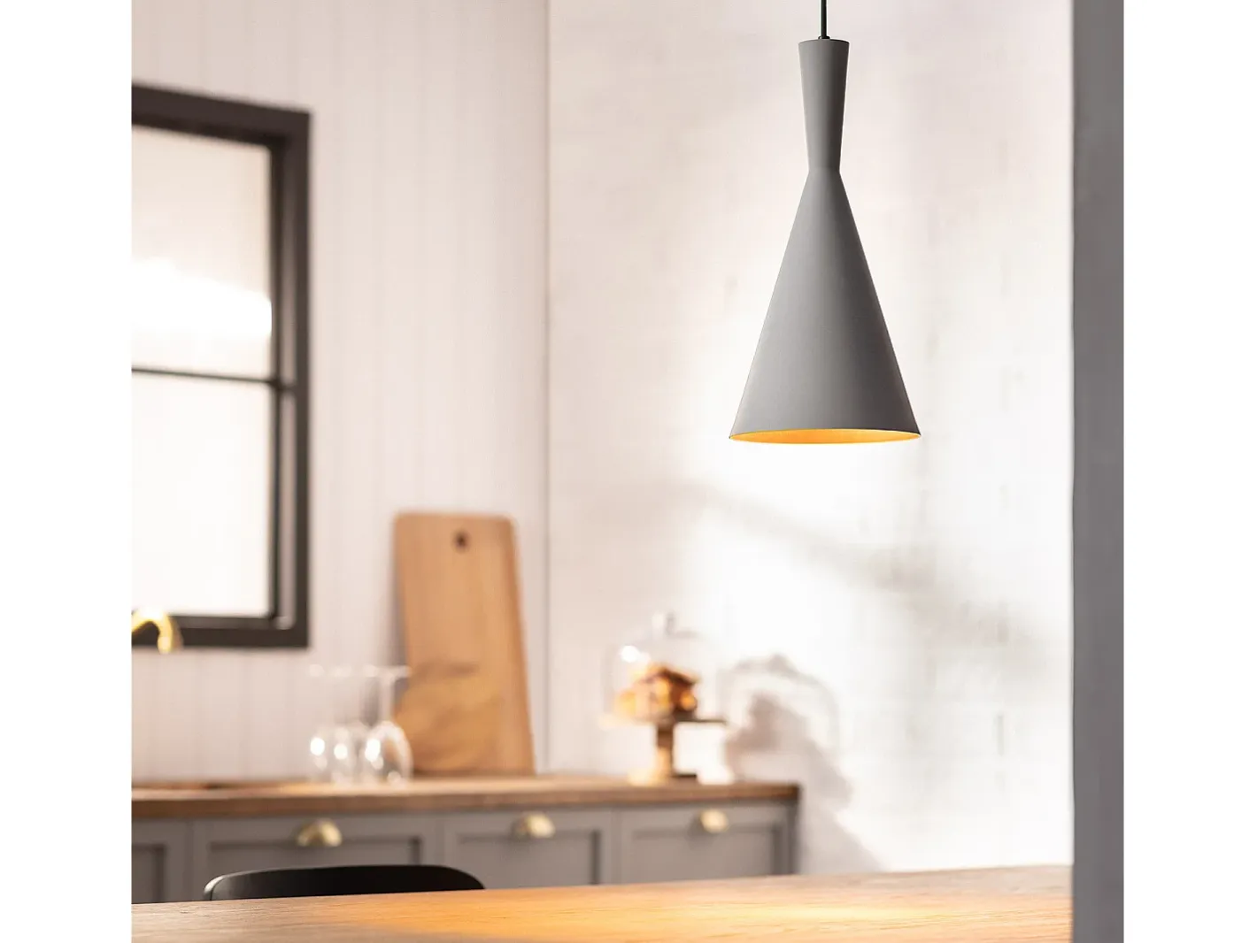Ledkia Lámpara Colgante Metal Tri Lennon Gris Multicolor