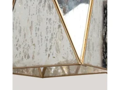 Ledkia Lámpara Suspendida-Lámpara Colgante Metal y Cristal Mattina ILUZZIA Dorado