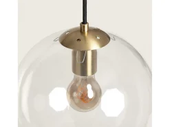 Sale Ledkia Lámpara Colgante Metal y Cristal Moonlight Clear Transparente Multicolor