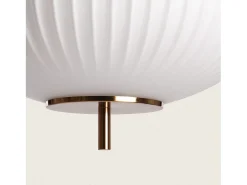Ledkia Lámpara Colgante Metal y Cristal Beca Oblade Bronce