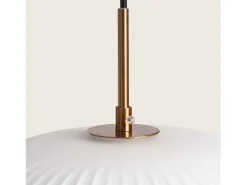 Ledkia Lámpara Colgante Metal y Cristal Beca Oblade Bronce