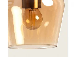 Ledkia Lámpara Colgante Metal y Cristal Cailin Multicolor Discount