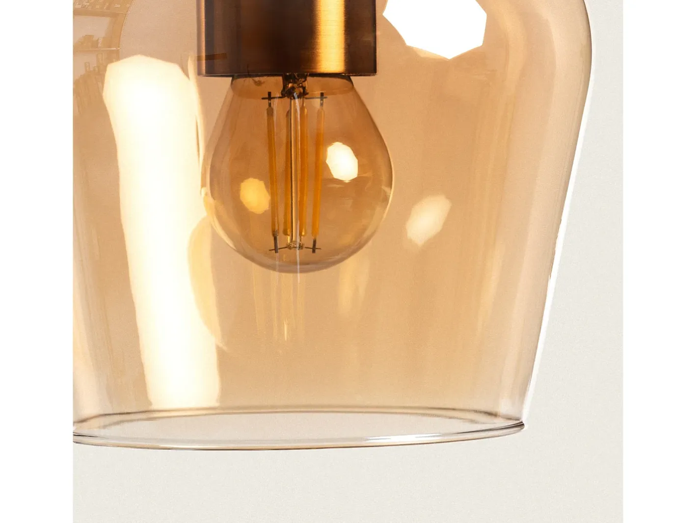 Ledkia Lámpara Colgante Metal y Cristal Cailin Multicolor Discount