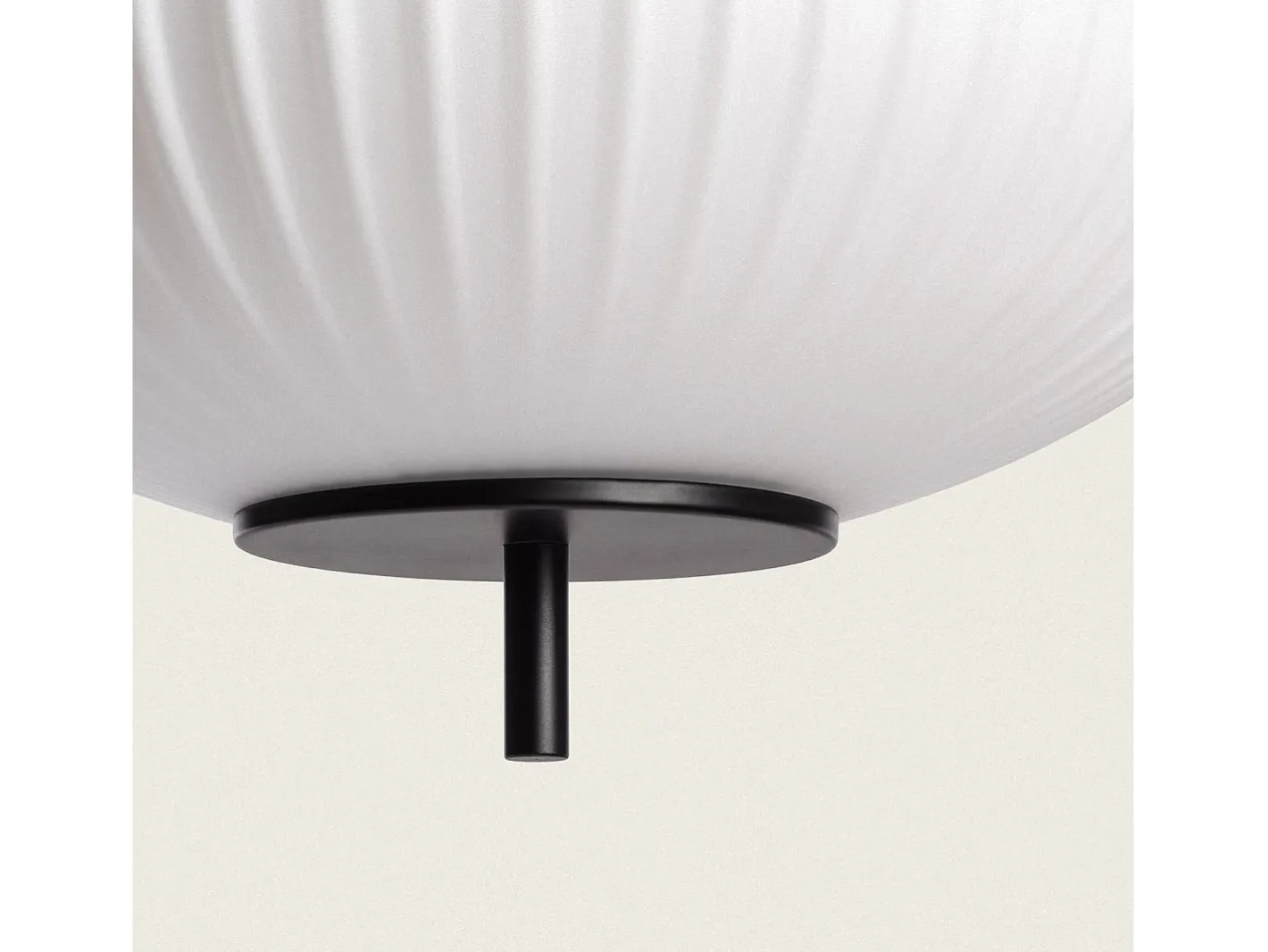 Ledkia Lámpara Suspendida-Lámpara Colgante Metal y Cristal Beca Oblade Negro