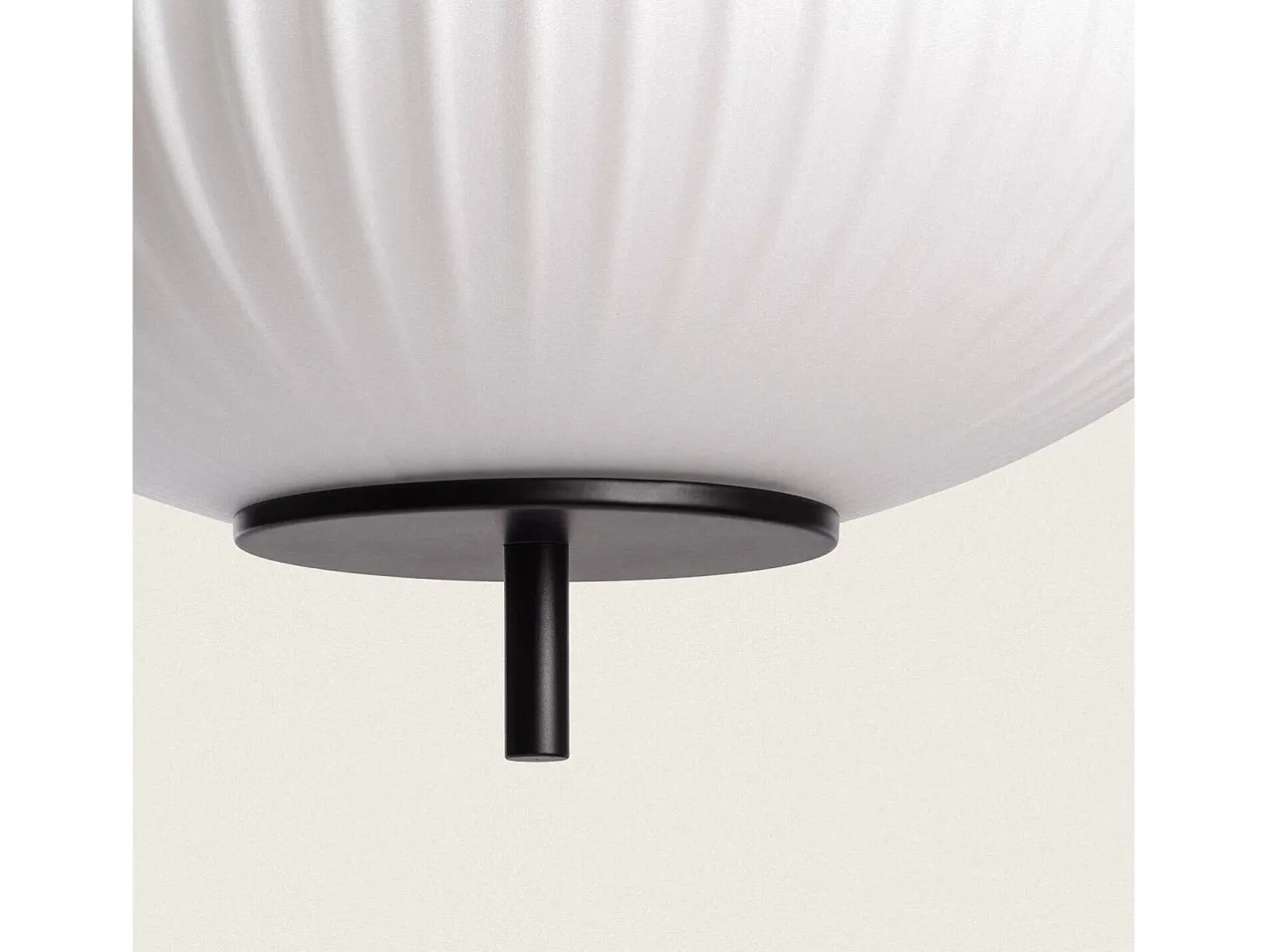 Ledkia Lámpara Suspendida-Lámpara Colgante Metal y Cristal Beca Oblade Negro