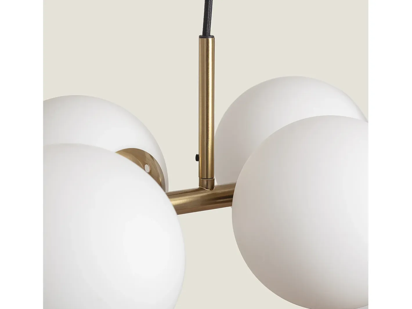 Ledkia Lámpara Colgante Metal y Cristal Moonlight Brass 6 Focos Dorado Multicolor Outlet