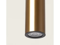 Clearance Ledkia Lámpara Colgante Metal y Cristal Luyo Negro Mate Multicolor