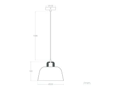Ledkia Lámpara Suspendida-Lámpara Colgante Metal y Madera Wawak Blanco Multicolor