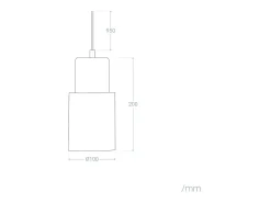 Ledkia Lámpara Suspendida-Lámpara Colgante Metal y Madera Kidonge Negro Multicolor