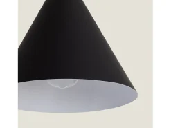Ledkia Lámpara Suspendida-Lámpara Colgante Metal y Madera Arbat Negro Multicolor