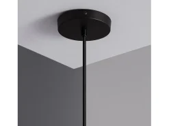 Ledkia Lámpara Suspendida-Lámpara Colgante Metal y Madera Arbat Negro Multicolor