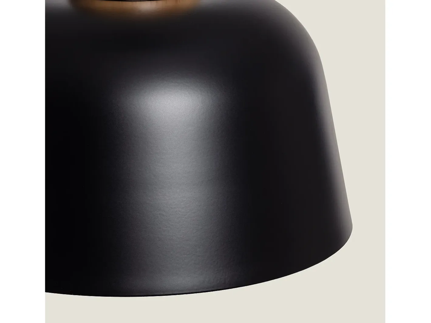 Ledkia Lámpara Suspendida-Lámpara Colgante Metal y Madera Wawak Negro Multicolor