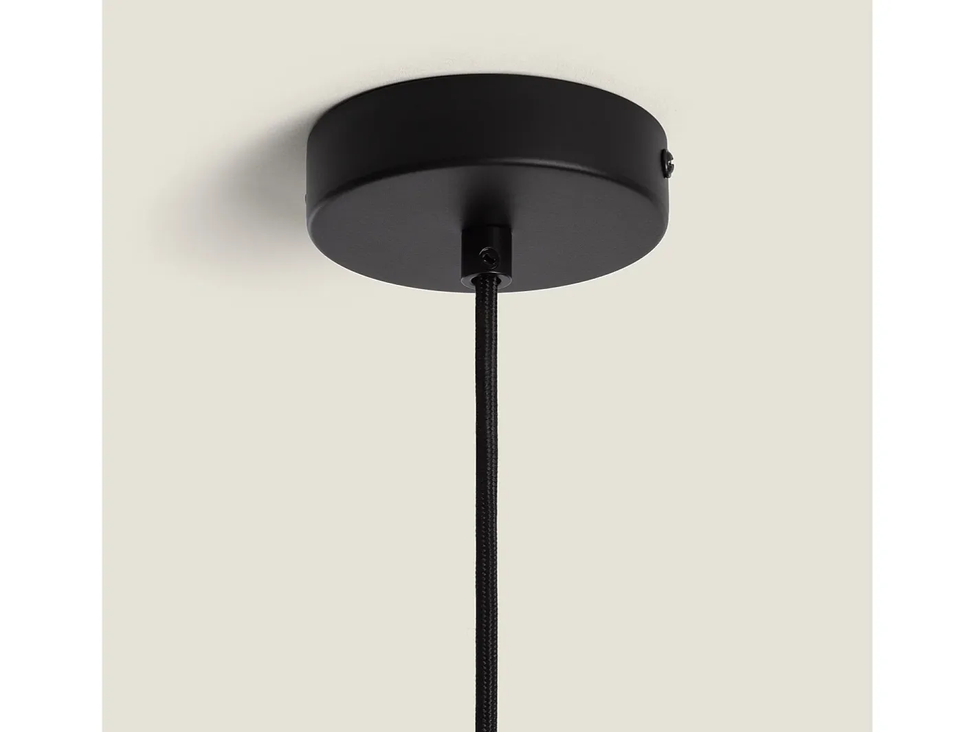 Ledkia Lámpara Suspendida-Lámpara Colgante Metal y Madera Wawak Negro Multicolor