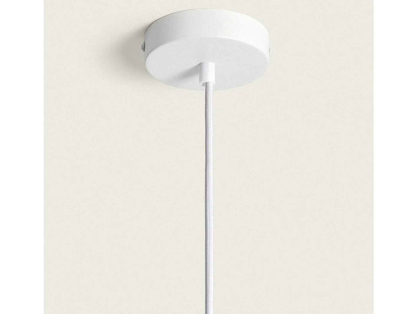 Ledkia Lámpara Colgante Metal y Tela Ayla L Pastel Rosa Outlet