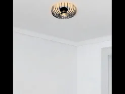 Concept-Usine Plafón-Lámpara colgante negra de metal LINDA - Estilo Moderno Chic Negro