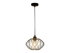 NETTLIFE Lámpara colgante Lámpara colgante industrial negra - Lámpara colgante vintage de metal Lámpara colgante retro E27 Negro Outlet
