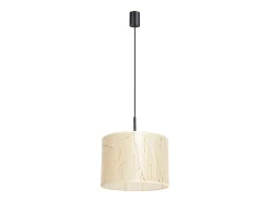 Sollux Lighting Lámpara Suspendida-Lámpara colgante Nevia minimalista de CLORURO DE POLIVINILO - 1 fuentes luminosas - L.40 x A.137 cm - mármol /negro Beige