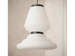 Outlet Ledkia Lámpara Colgante Papel Hao Taha Blanco
