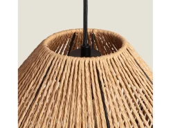 Ledkia Lámpara Suspendida-Lámpara Colgante Papel Trenzado Kirito Natural Multicolor