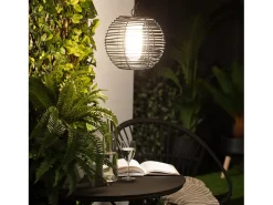 Sale Ledkia Lámpara Colgante para Exterior Asha Marrón Multicolor
