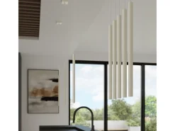 Sollux Lighting Lámpara Suspendida-Lámpara Colgante Pastelo Moderno De Acero - 1 Fuentes Luminosas - L.8 X A.114 Cm - Beige