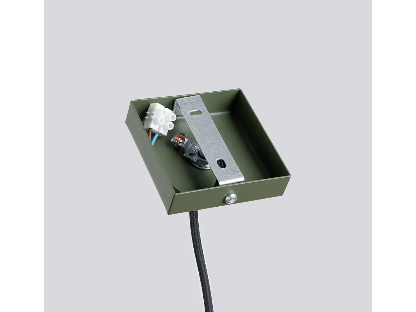 Outlet Sollux Lighting Lámpara Colgante Pastelo Moderno De Acero - 1 Fuentes Luminosas - L.8 X A.114 Cm - Oliva Verde