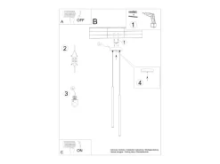 Sollux Lighting Lámpara Colgante Pastelo Moderno De Acero - 2 Fuentes Luminosas - L.15 X A.104 Cm - Oliva Verde New