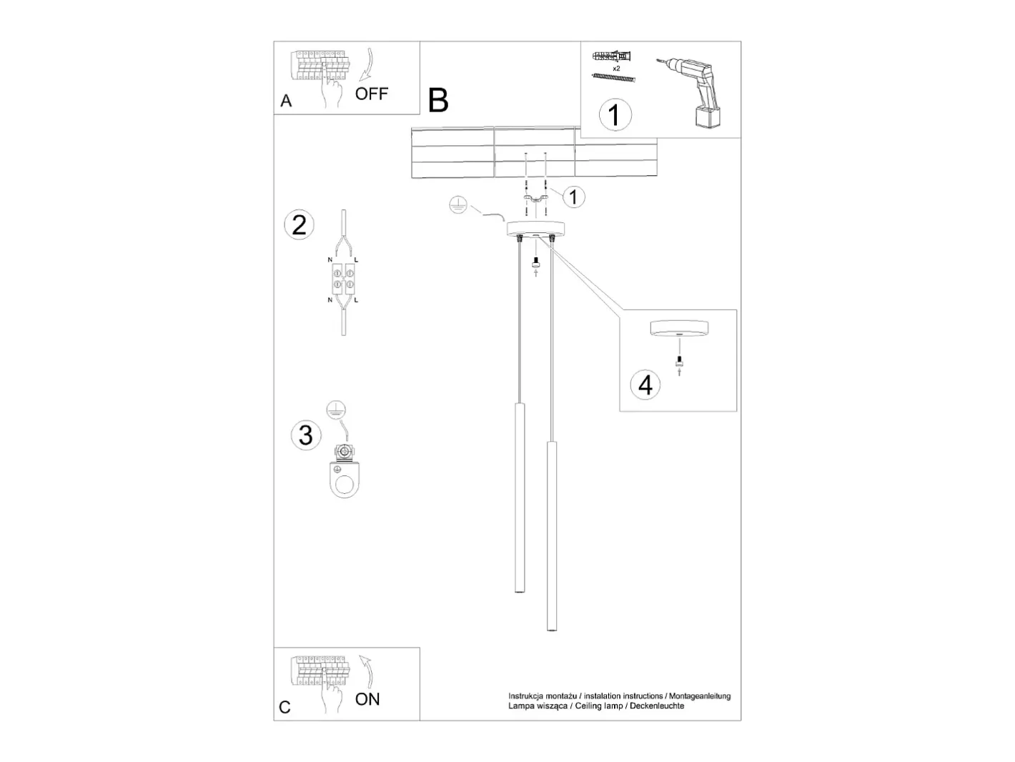 Sollux Lighting Lámpara Colgante Pastelo Moderno De Acero - 2 Fuentes Luminosas - L.15 X A.104 Cm - Oliva Verde New