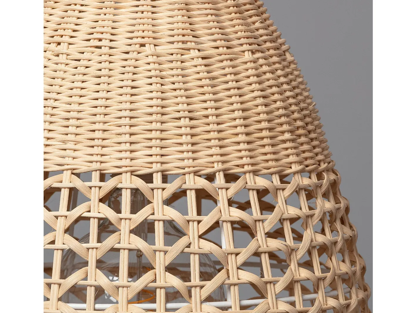 Ledkia Lámpara Colgante Ratán Jinan Natural Multicolor Outlet