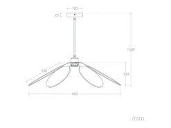 Discount Ledkia Lámpara Colgante Ratán Nirvana Trenzado Natural Multicolor