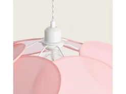 Ledkia Lámpara Suspendida-Lámpara Colgante Tela Kabuki Rosa Multicolor