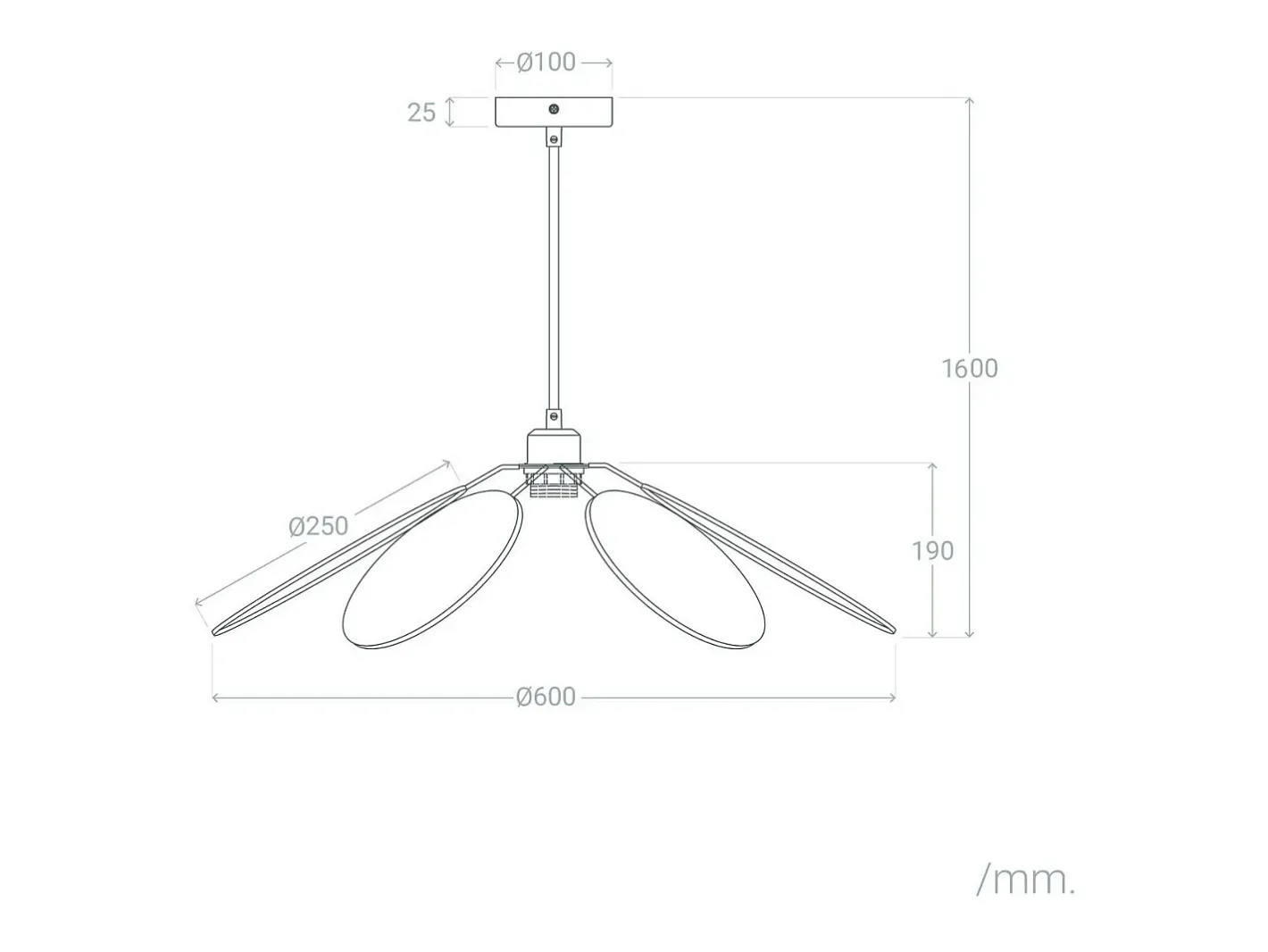 Ledkia Lámpara Suspendida-Lámpara Colgante Tela Kabuki Rosa Multicolor