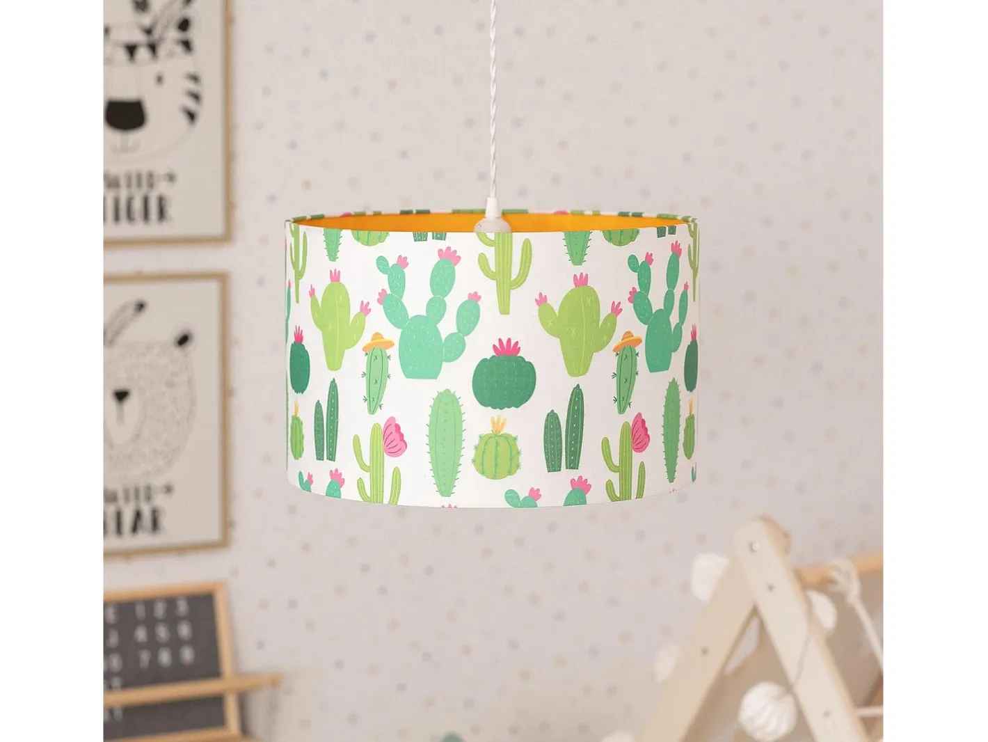 Ledkia Lámpara Suspendida-Lámpara Colgante Tela Kuiva Verde Multicolor