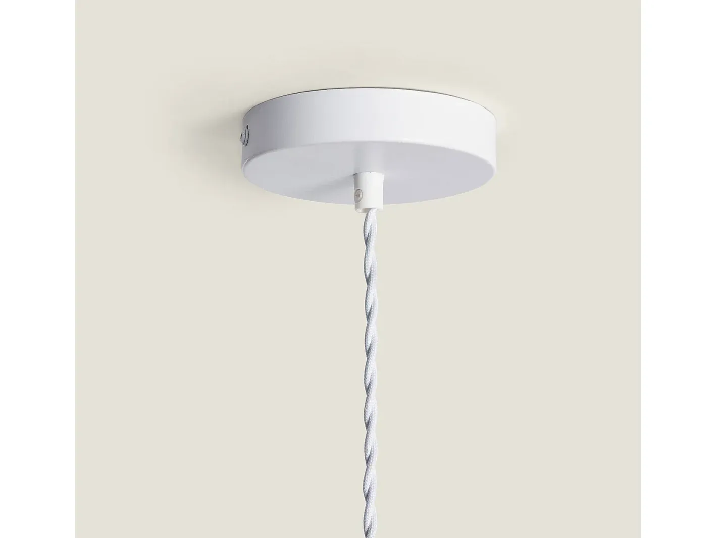 Ledkia Lámpara Colgante Textil Reflect Blanco Multicolor Discount