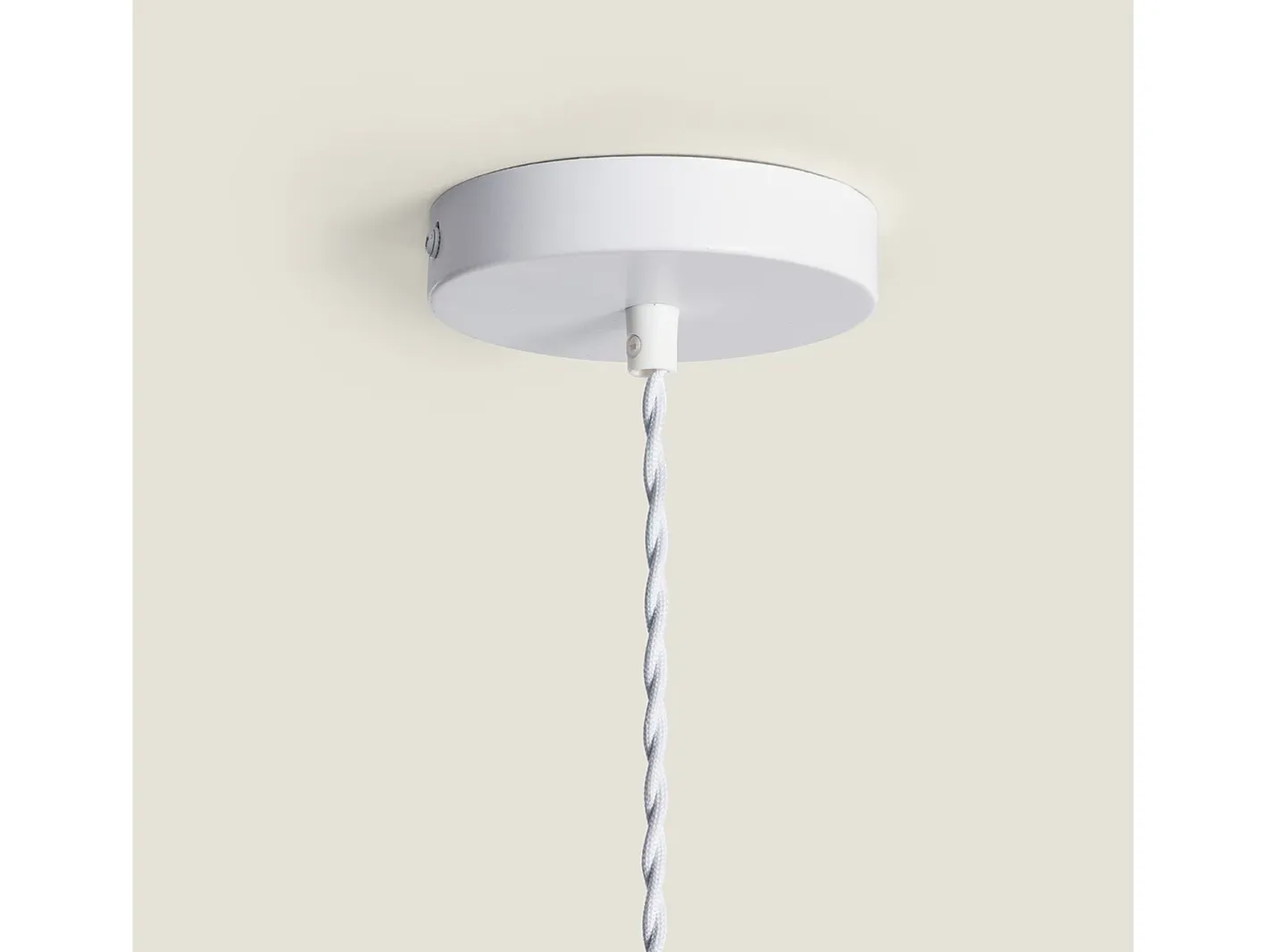 Ledkia Lámpara Colgante Textil Reflect Blanco Multicolor Discount