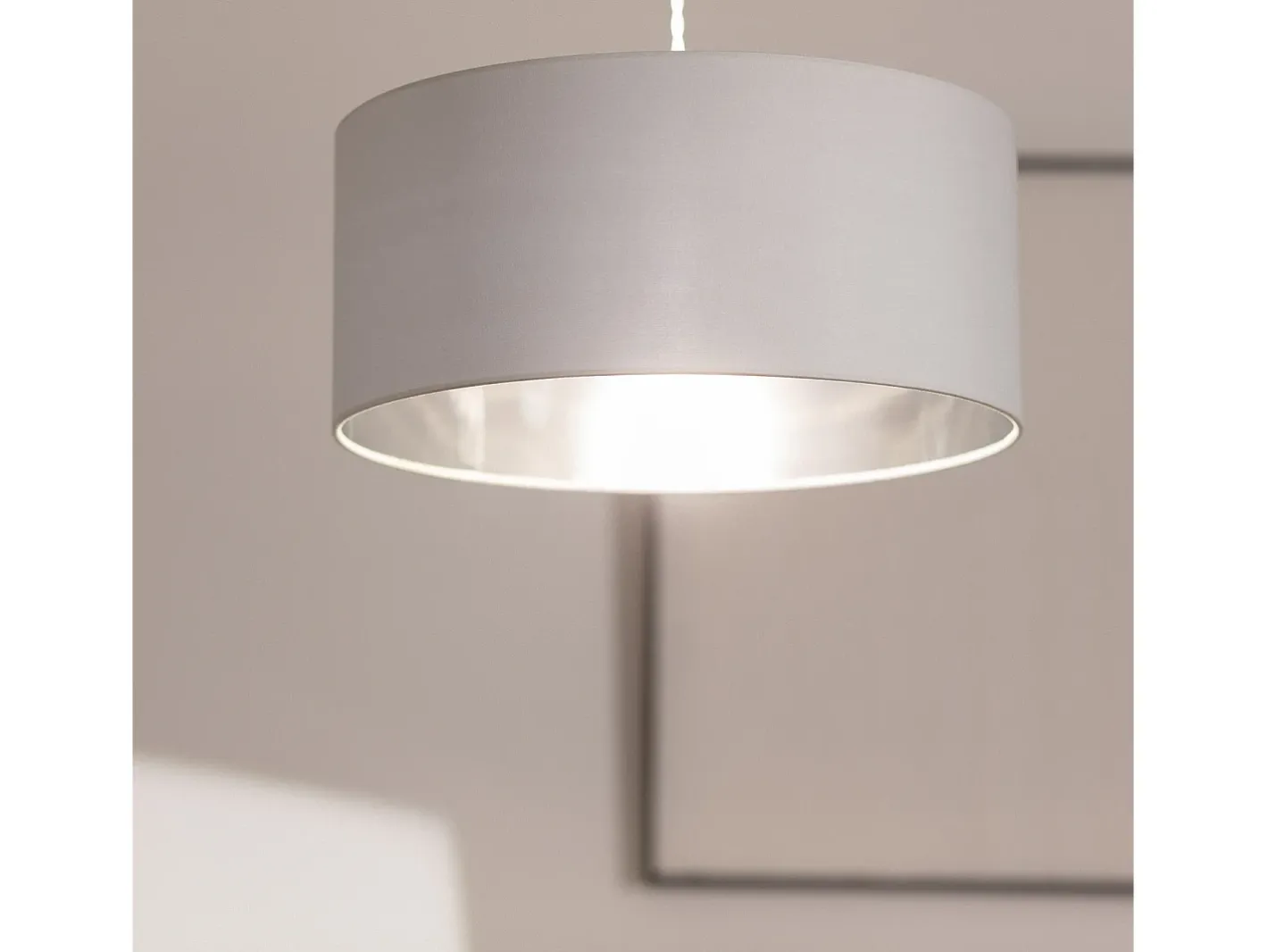 Ledkia Lámpara Colgante Textil Reflect Blanco Multicolor Discount