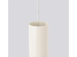 Sollux Lighting Lámpara Suspendida-Lámpara colgante Toris desván de acero - 1 fuentes luminosas 4000K - L.8 x A.118 cm - Beige